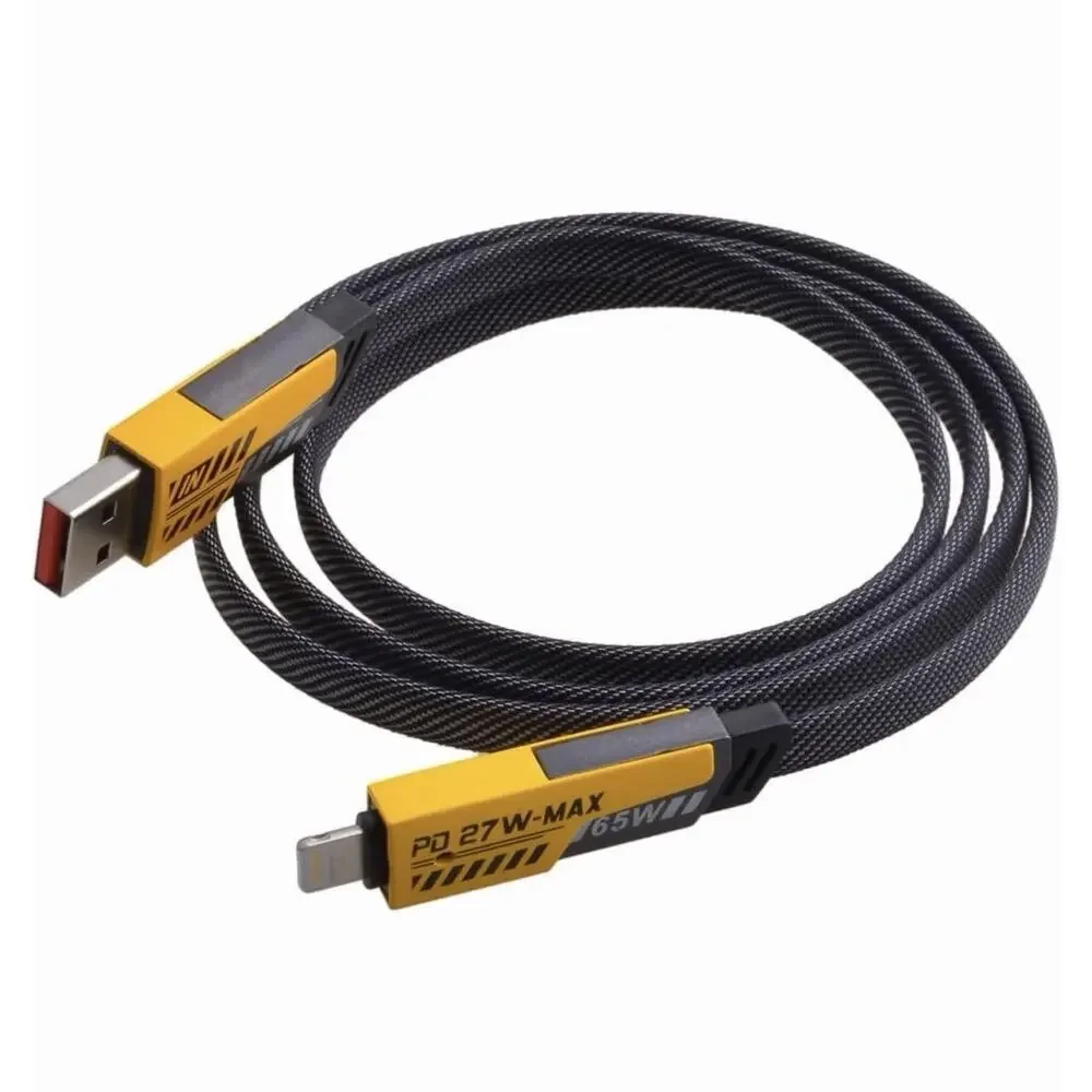 Fast Charging Flat 2 to 2 Cable Charger 65w/27w Type A To C And C To C
